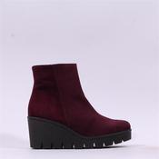Gabor Utopia Platform Wedge Ankle Boot - Mulberry Suede - 4 image