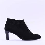 Gabor Fatale Thin Block Heel Ankle Boot - Black Suede - 4 image