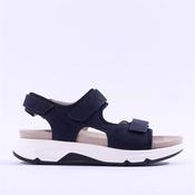 Rolling Soft Velcro Strap Sandal Tina - Navy Nubuck - 3 image