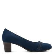Jana Abura Diamante Band Court Shoe - Navy Suede - 37 image
