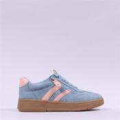 Jana Zango Gum Sole Twin Stripe Trainer - Sky Coral - 36 image