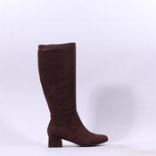 Jana Edin Block Heel Long Boot - Mocca - 37 image