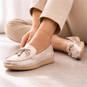 Tamaris Comfort Joy Wedge Mocassin - Light Gold Leather - 37 image