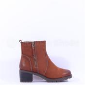 Tamaris Alisa Block Heel Ankle Boot - Cognac Nubuck - 40 image