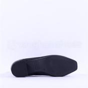 Caprice Daria Block Heel Toe Cap Pump - Black Combi - 3.5