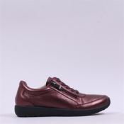 Caprice Peggy Deerskin Zip Shoe - Bordeaux Deerskin - 4 image