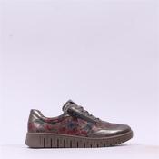 Caprice Fina Side Zip Flex Trainer - Bronze Floral - 4