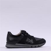 Caprice Ginga Side Zip Lace Trainer - Black Combi - 4 image
