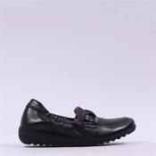 Caprice Faby Deerskin Low Link Wedge - Black Deerskin - 5 image