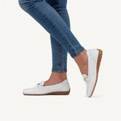 Caprice Verena Slip On Deerskin Loafer - White Deerskin - 3.5 image