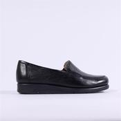 Caprice Frieda Slip On Croc Wedge - Black Leather - 39 image