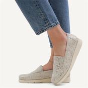 Caprice Frieda Slip On Floral Wedge - Silver Combi - 38 image