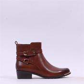 Caprice Kelli Strappy Ankle Boot - Cognac Leather - 3.5 image