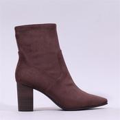 Caprice Audrey Point Toe Block Heel Boot - Chocolate - 3.5