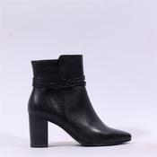 Caprice Audrey Block Heel Strappy Boot - Black Leather - 3.5 image