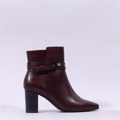 Caprice Audrey Block Heel Strappy Boot - Bordeaux Leather - 3.5 image