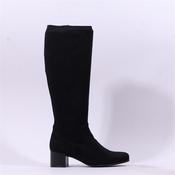 Caprice Narnia Mid Block Heel Long Boot - Black Stretch - 3.5 image