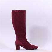 Caprice Tracy Block Heel Point Long Boot - Bordeaux Stretch - 3.5 image