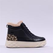 Caprice Daphne Fleece Tex Sidezip Bootie - Black Leopard - 40