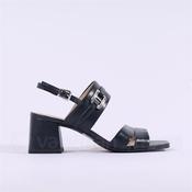 Caprice Baila Block Heel Sandal - Dark Navy Leather - 37