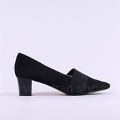 Peter Kaiser Genova Pointed Block Heel - Black Suede - 4 image