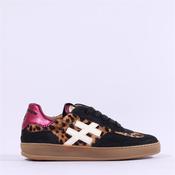 Another Trend Iconic Ii Gumsole Trainer - Black Leopard Pink - 36 image