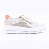 Remonte Platform Laced Trainer Side Zip - White Sage Combi - 37 image
