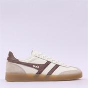 Gola Viper Leather Gumsole Retro Trainer - Off-White Bone Otter - 7