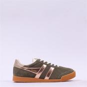 Gola Elan Glitz Retro Gumsole Trainer - Khaki Rose Gold - 3 image