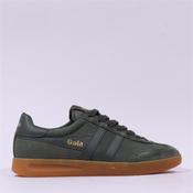 Gola Men Cyclone Marque Retro Trainer - Dark Khaki - 42