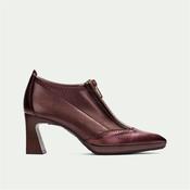 Hispanitas Atlanta Front Zip Heel Bootie - Wine Metallic - 42 image