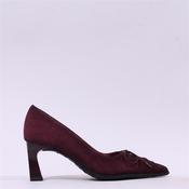 Hispanitas Paris Bow Tie High Heel - Bordeaux Suede - 37 image