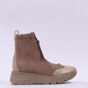 Hispanitas Montana Frontzip Wedge Boot - Taupe Suede - 37 image