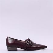 Hispanitas Ginebra 2 Strap Loafer - Bordeaux Leather - 36 image