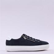 Rieker Laced Platform Trainer With Side - Navy Suede - 36 image