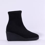 Miss Elastic Wedge Sock Boot - Black - 36