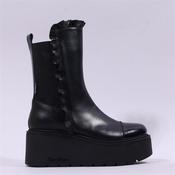 Marco Moreo Vale Frill Toe Cap Boot - Black Leather - 3 image