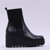 Marco Moreo Liege Stretch Cuff Wedgeboot - Black Leather - 3 image