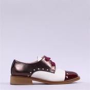 Marco Moreo Maura Toe Cap Ribbon Lace - White Bordo Taupe - 3 image