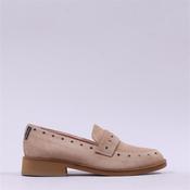 Marco Moreo Maura Cut Out Dots Loafer - Camel Suede - 3 image