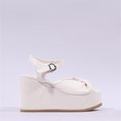 Marco Moreo Buenos Aires Platform Sandal - Cream Leather - 4