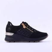 Rieker Wedge Trainer With Side Zip - Black Combi - 37