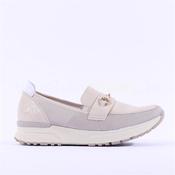 Rieker Slip On Shoe Link Detail - Beige Combi - 39 image