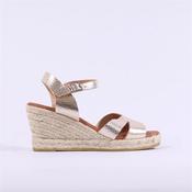 Oh My Sandals Strap Slingback Espadrille - Gold - 38