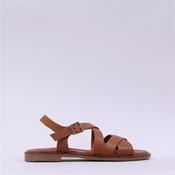 Oh My Sandals Flat Strappy Slingback - Cognac - 36