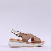 Oh My Sandals Cross Strap Slingback - Taupe - 36