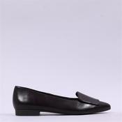 Paul Green Slip On Square Detail Loafer - Mocha Leather - 4 image