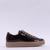Paul Green Relaxed Fit Bungee Trainer - Brown Patent - 4