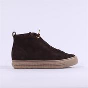 Paul Green Hidden Bungee Lace Hi Top - Chocolate Suede - 3