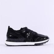Paul Green Laced Sporty Trainer - Black Patent - 4.5